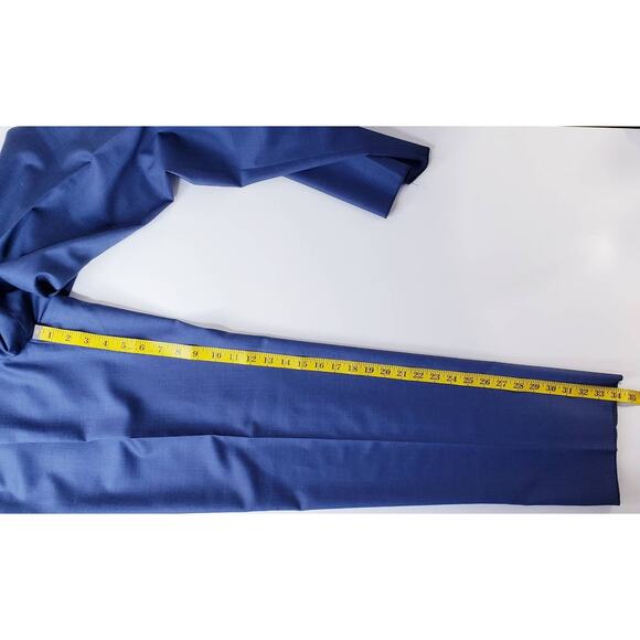 NWT LAUREN RALPH LAUREN Men's Size 34W- 100% Wool Pleated Dress Pants Not Hemmed - Picture 8 of 8